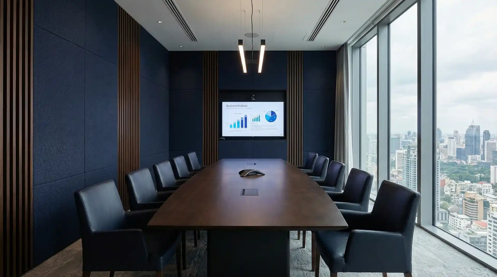 Conference room wallcovering for corporate rollout