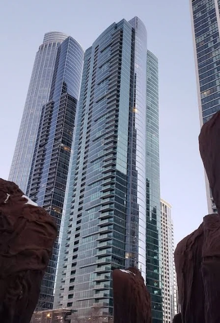 Luxury high-rise wallpaper installation in Chicago