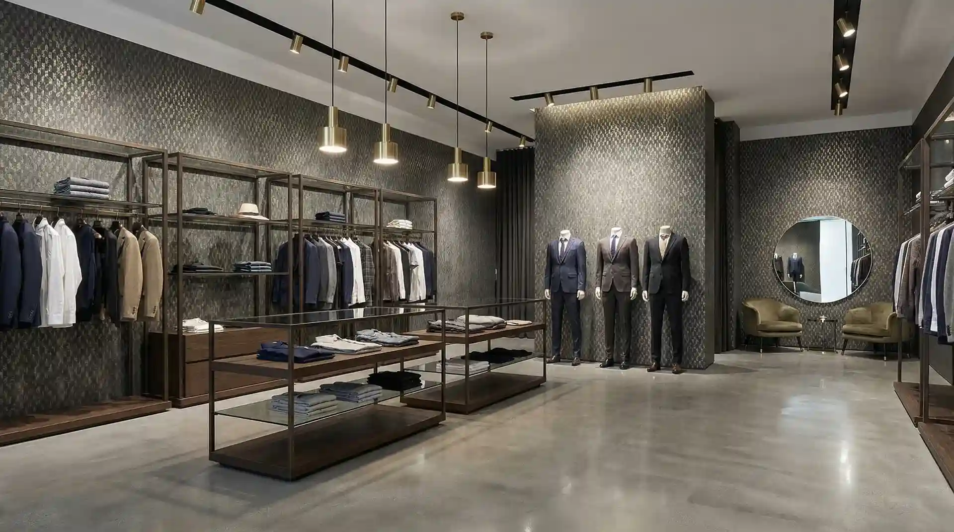 Retail wallcovering installation for Chicago commercial space